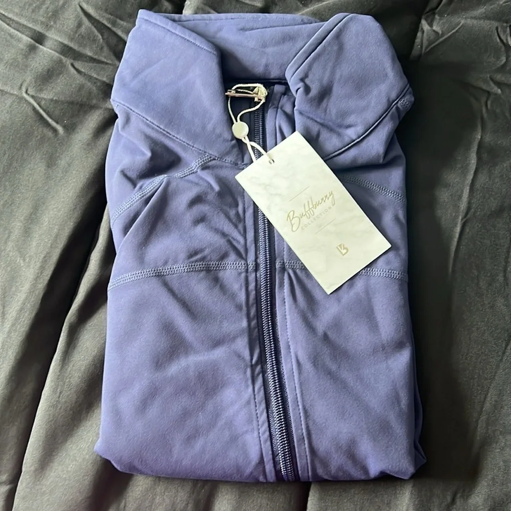 Buffbunny Phantom Jacket Nebula Navy Blue Medium athletic jacket long sleeve - Picture 14 of 14